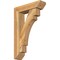 Ekena Millwork Merced Slat Rough Sawn Bracket w/ Offset Brace, Western Red Cedar, 6"W x 22"D x 34"H BKT0604X22X34MRC06RWR - alternate 1